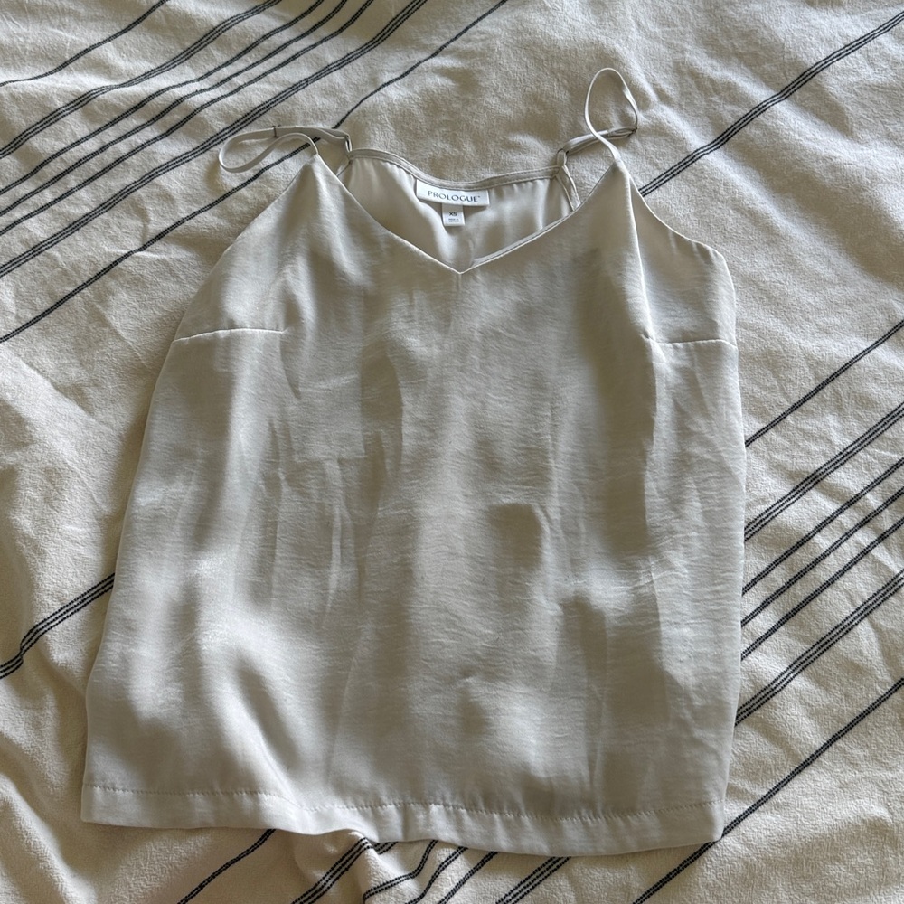 Beige Prologue V neck blouse